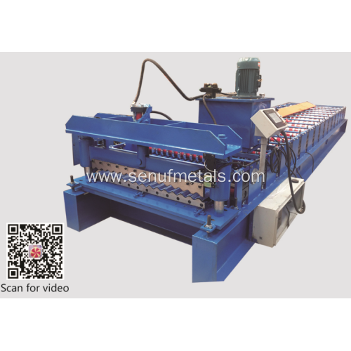 Corrugated roofing sheet roll forming machine line